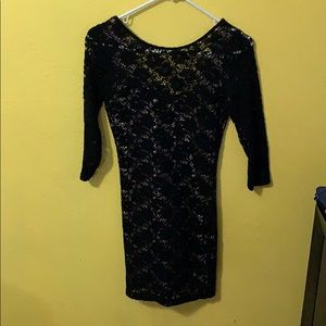 Black short dress